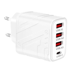 USB nabíječka 3+1 US/EU