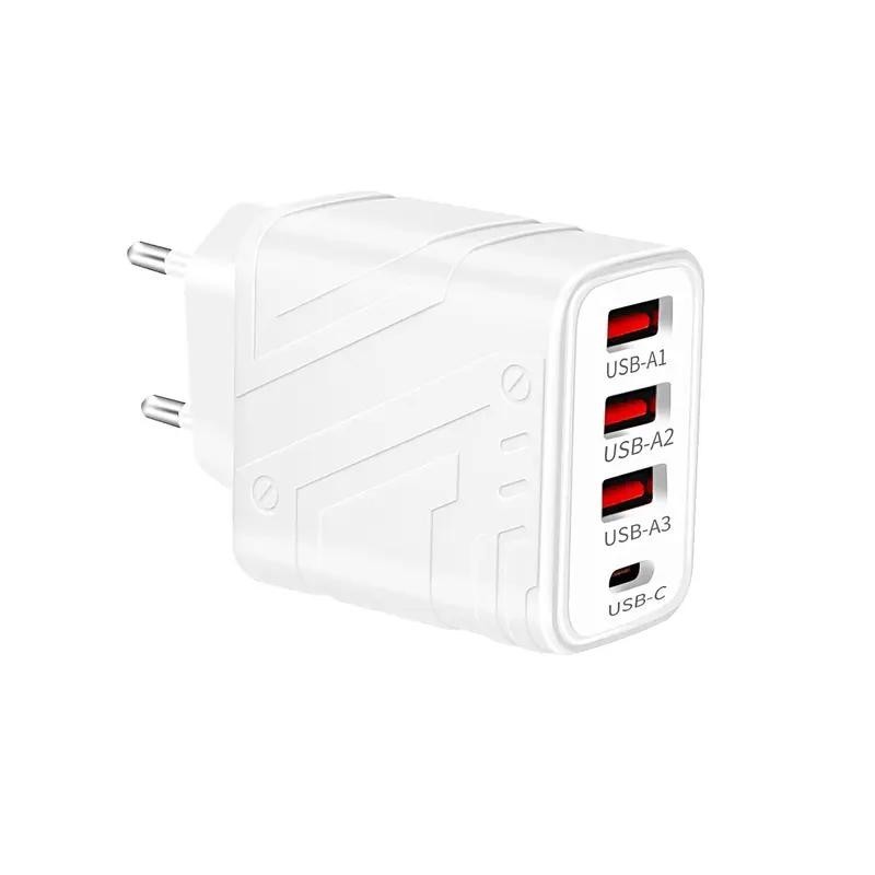 USB nabíječka 3+1 US/EU