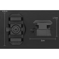 rail na helmu - 2 ks