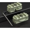 rail na helmu - 2 ks