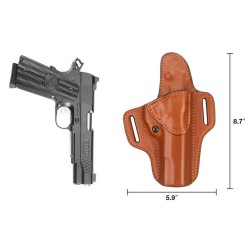 Colt 1911 pro praváka - vnější, hnědé