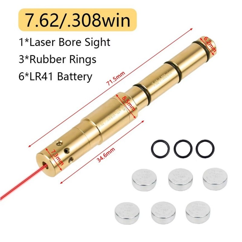 Laserový zastrkávací náboj - .308win/7,62