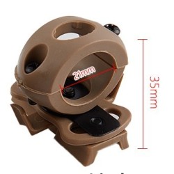 montáž na helmu pro svítilnu 21 mm - barva na výběr