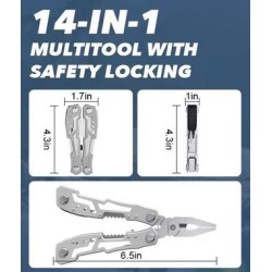 multitool s pouzdrem - stříbrný