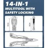 multitool s pouzdrem - stříbrný